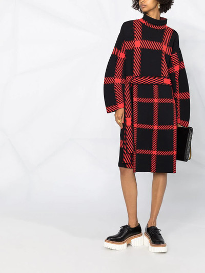 Stella McCartney check-print belted dress outlook