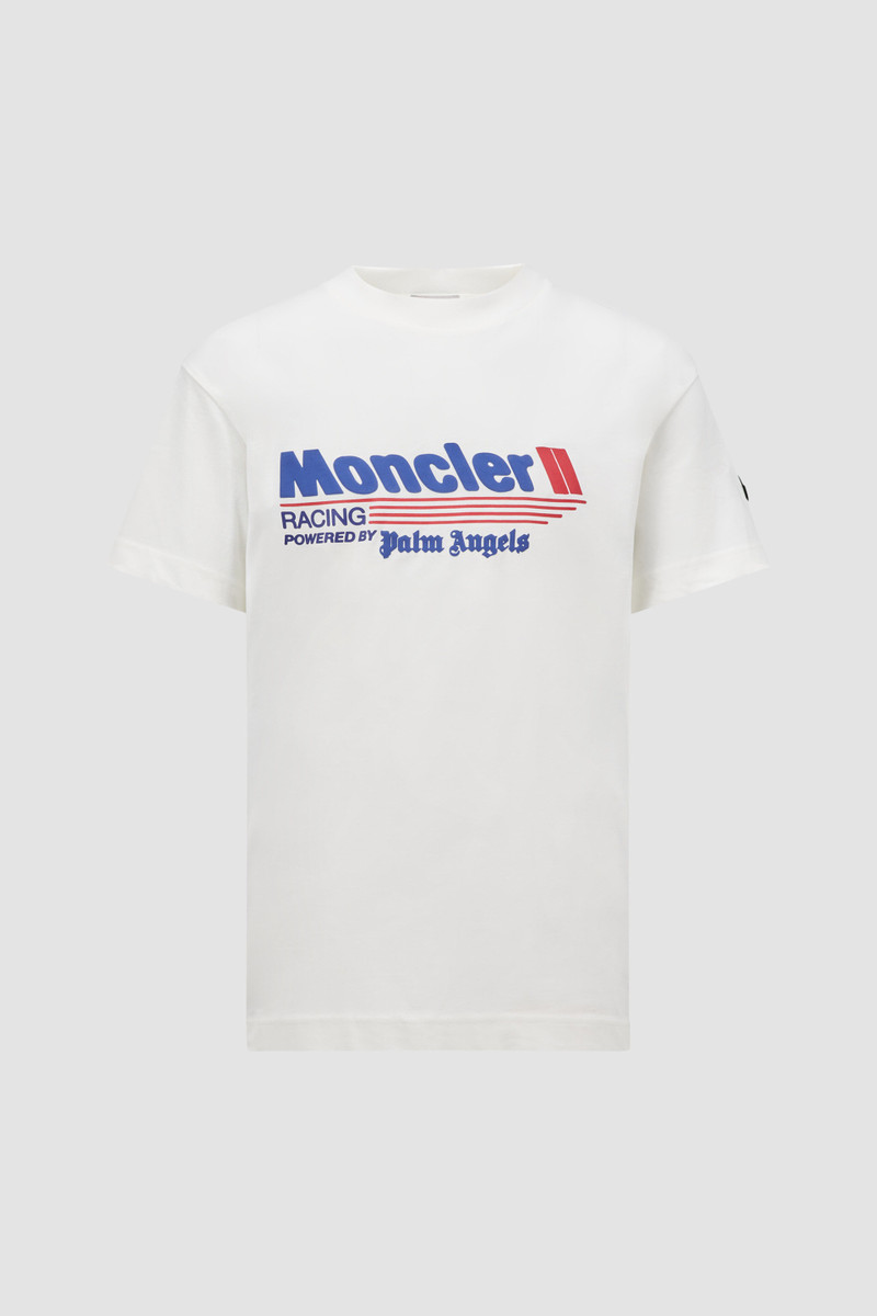 Moncler x Palm Angels Racing Logo Cotton T-Shirt - 1