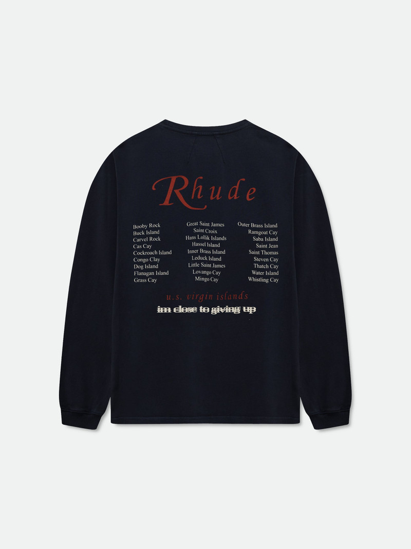 Rhude USVI REGATTA TOUR LS TEE outlook
