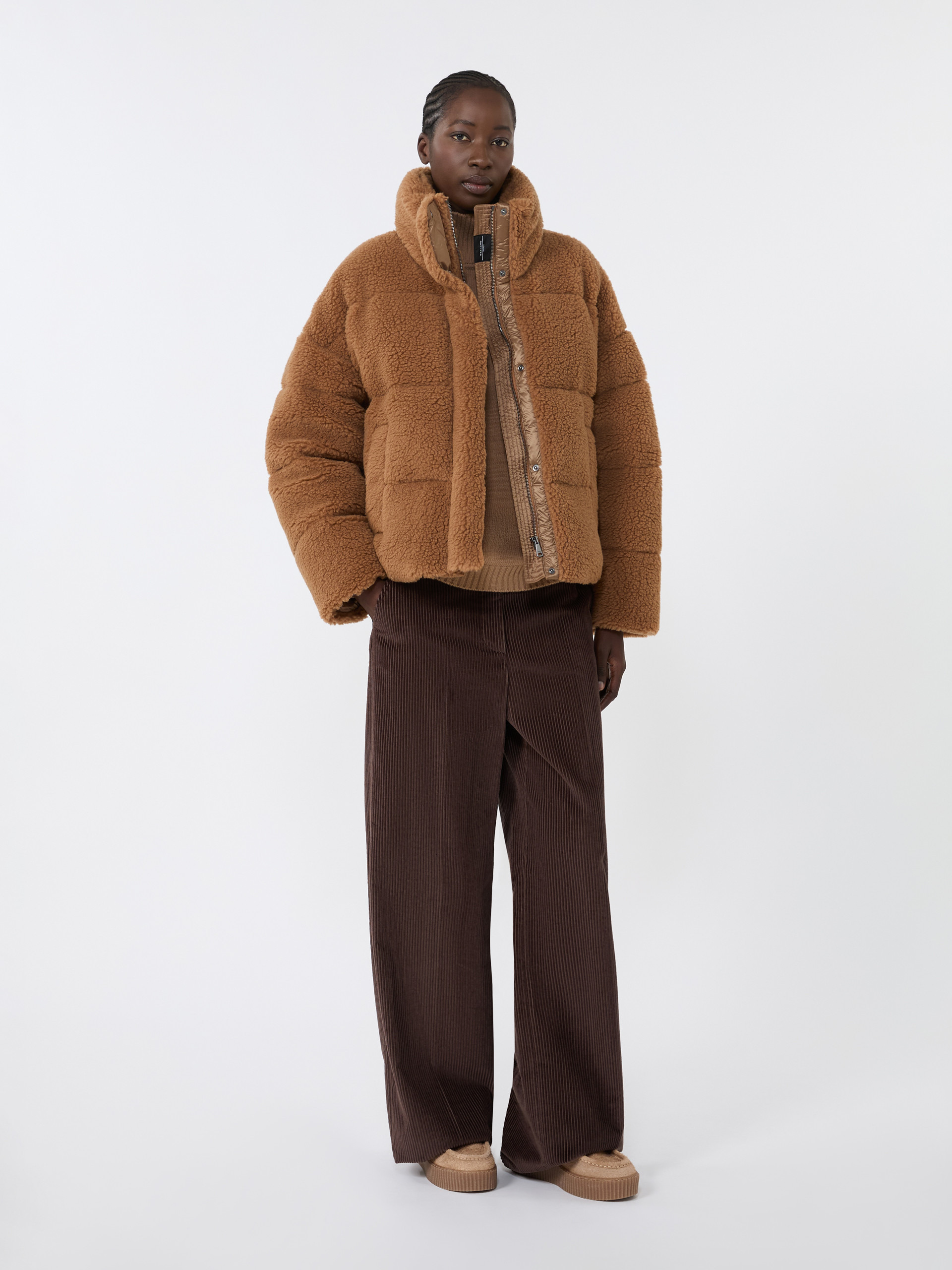 ALFREDO Cropped wool down jacket - 2