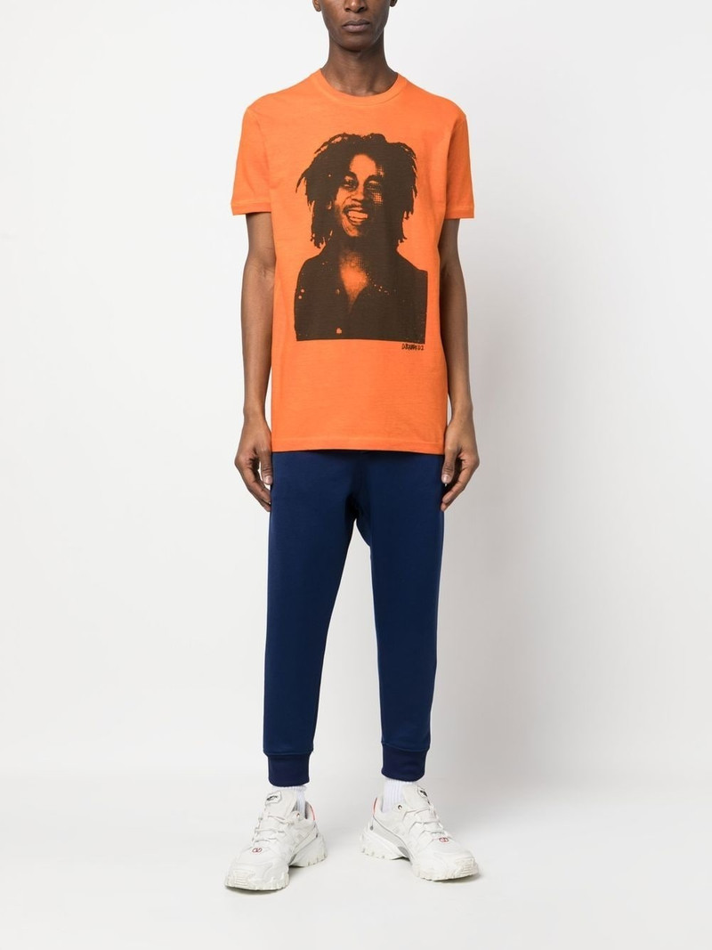 DSQUARED2 Bob Marley quote t-shirt outlook