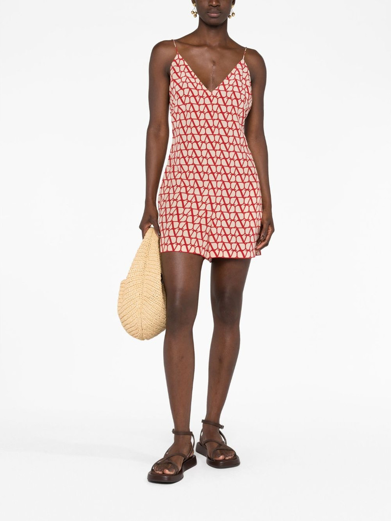 Valentino Toile Iconographe open-back playsuit outlook