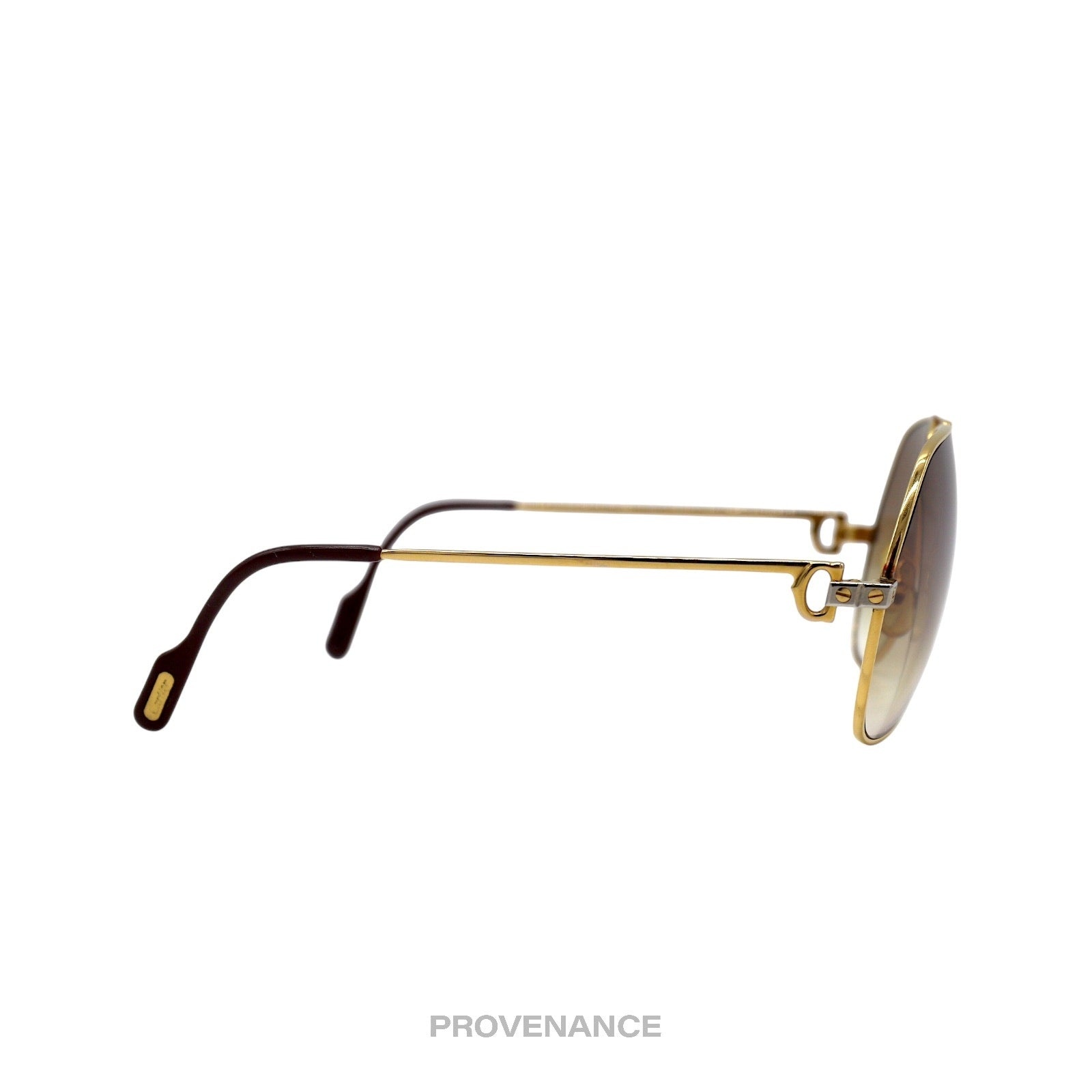 Cartier Vendome Santos Vintage Sunglasses - Gold Brown - 5