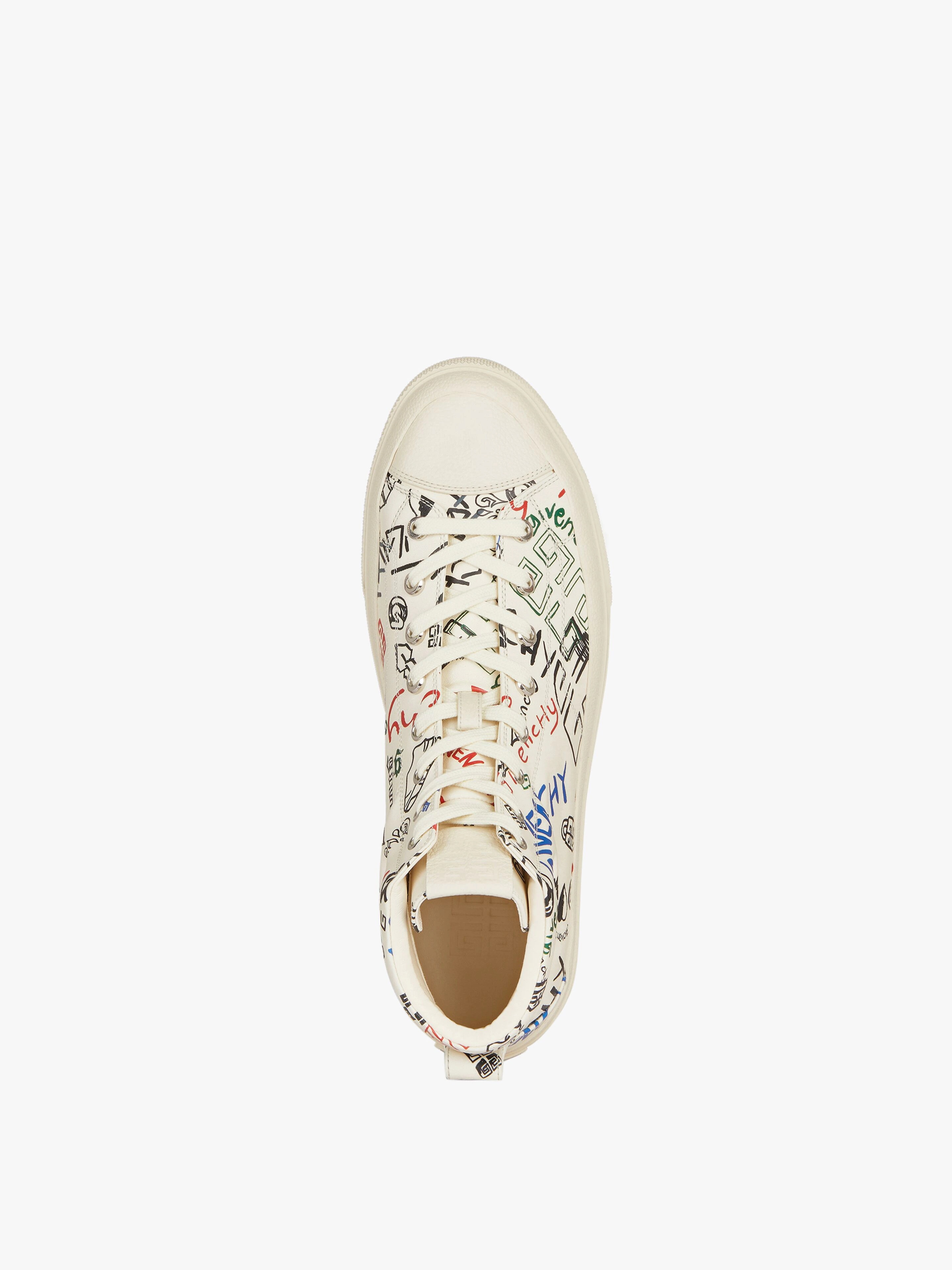 CITY HIGH-TOP SNEAKERS IN LEATHER - 4