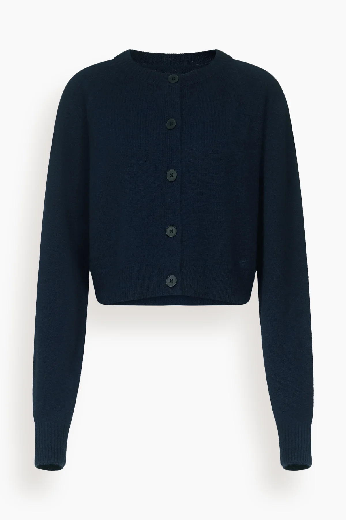 Heike Cropped Cardigan in Navy - 1