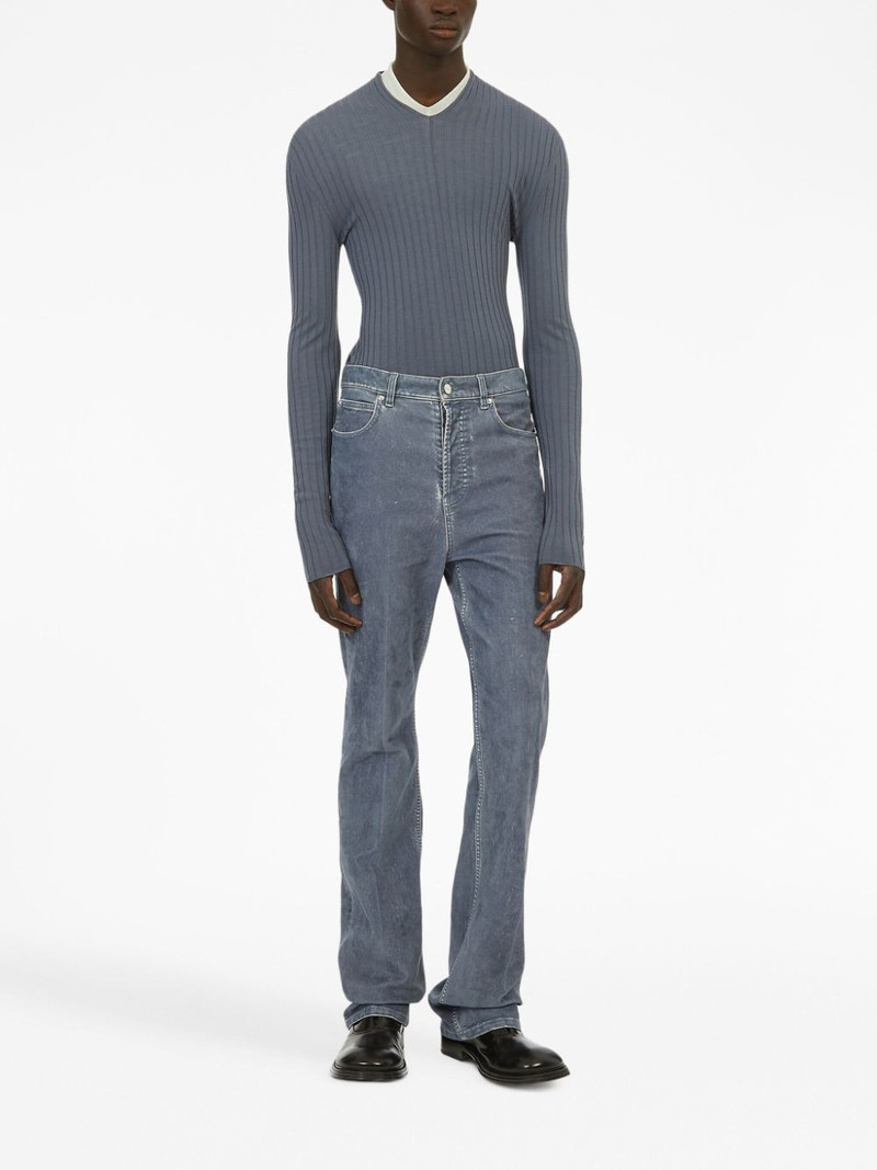 FERRAGAMO V-neck ribbed-knit jumper outlook
