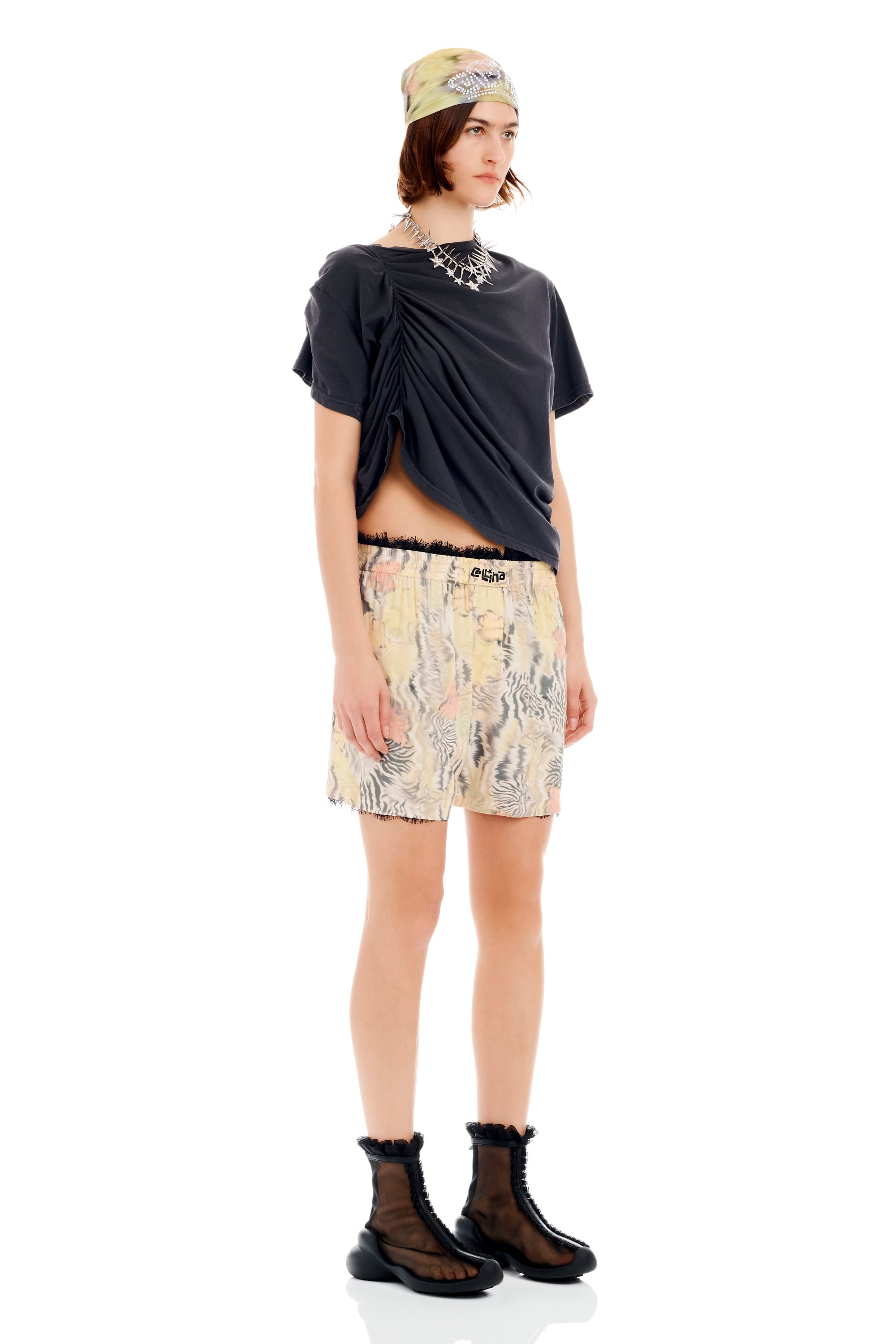 WASHED ZEBRA FLORAL ODEON BOXER - 5