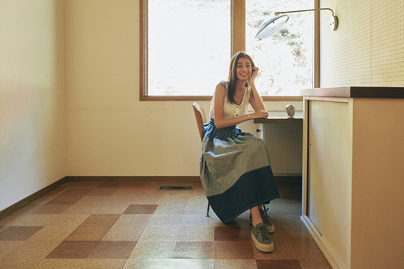 visvim ELEVATION LONG SKIRT (HICKORY) outlook