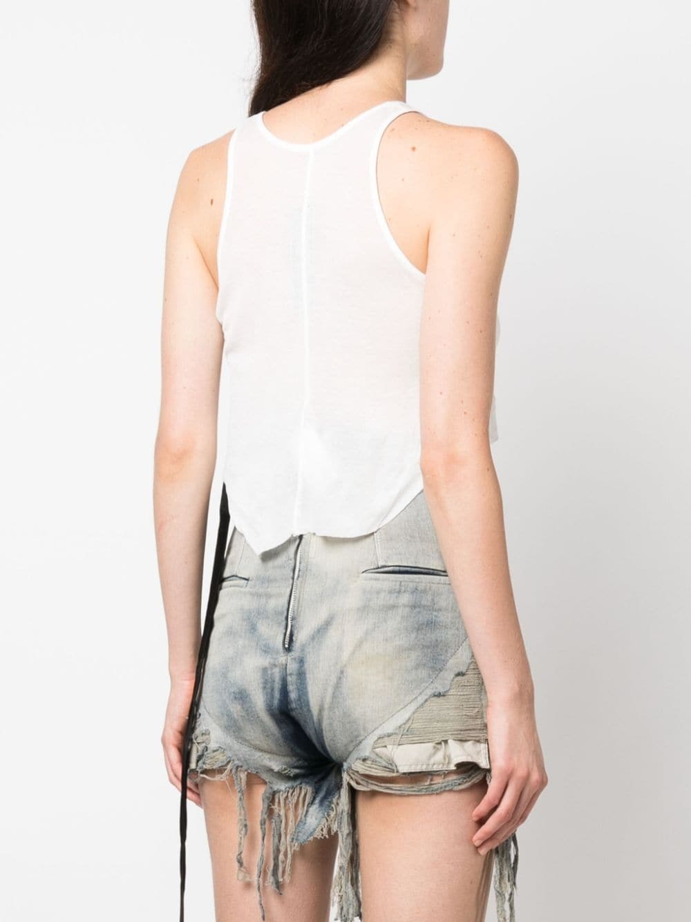 cropped jersey tank top - 4