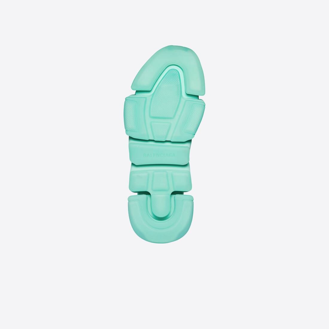 Women's Speed 2.0 Recycled Knit Sneaker With Transparent Sole in Green - 7