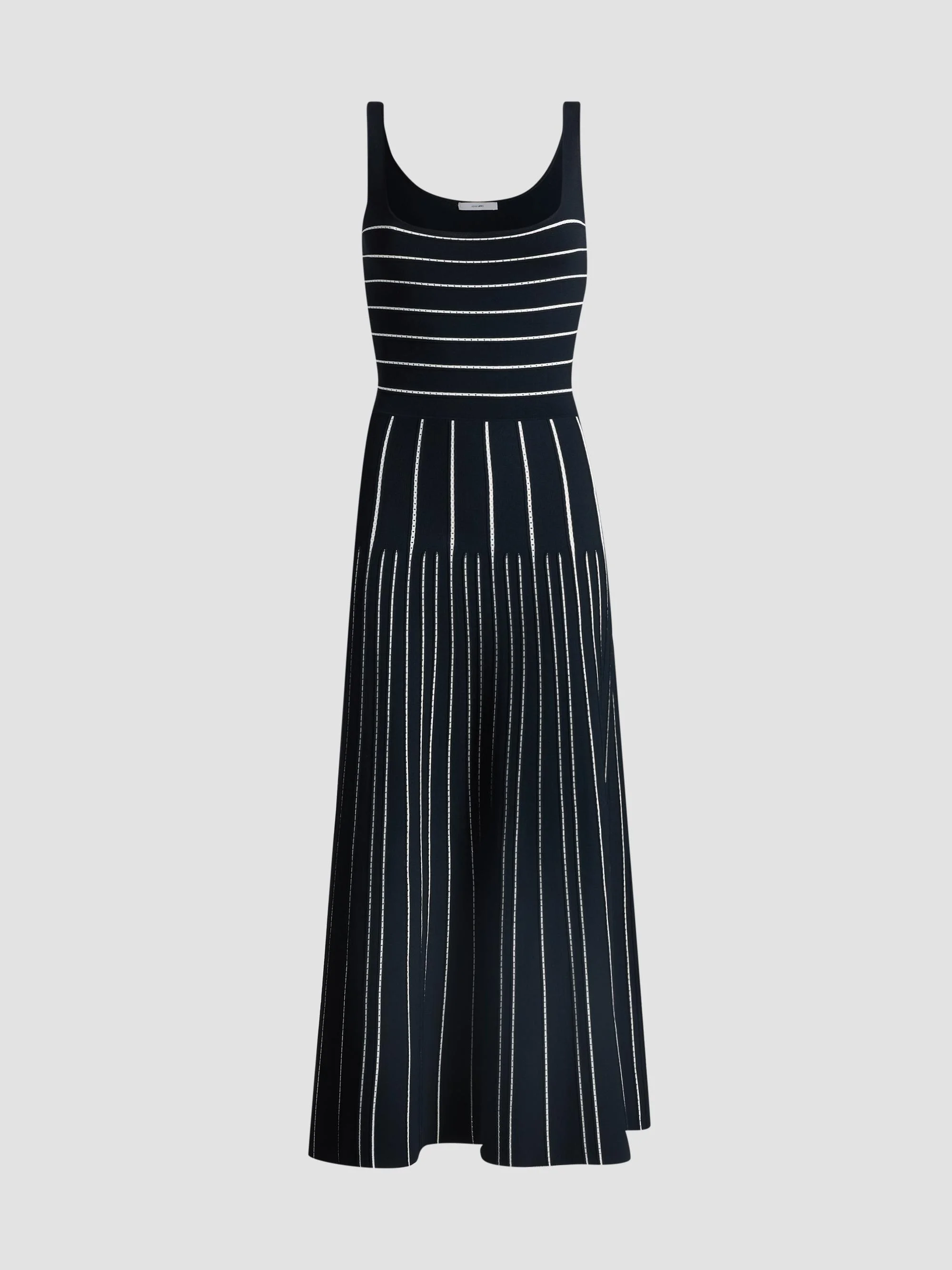 Women's Gemma Compact Jacqaurd Midi Dress - Navy - 1