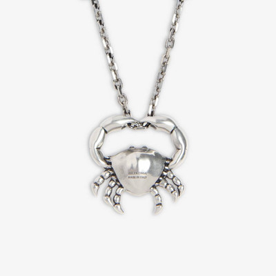 BALENCIAGA Women's Zodiac Sign Cancer Necklace in Silver outlook