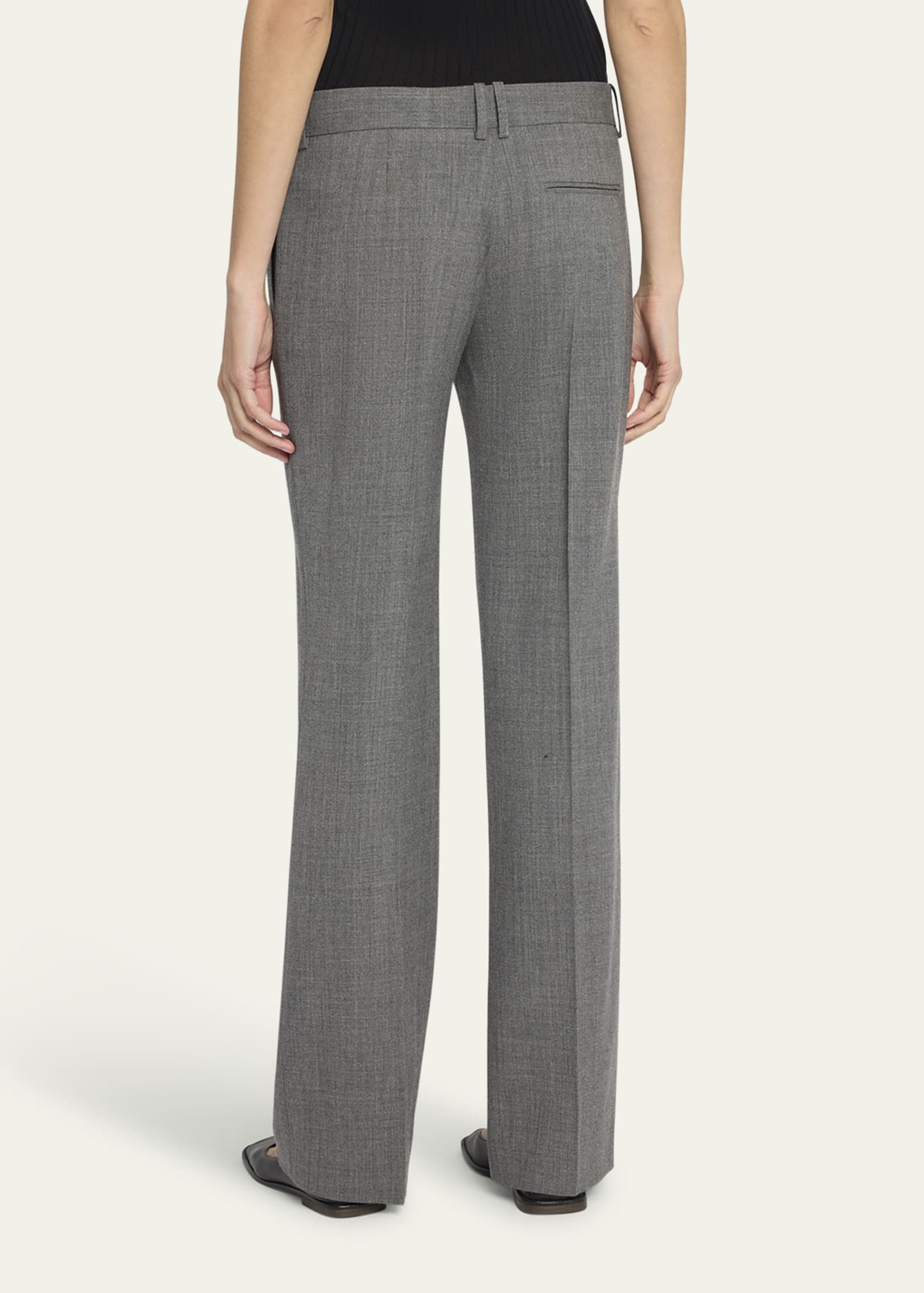 Ian Mid-Rise Wool Pants - 3