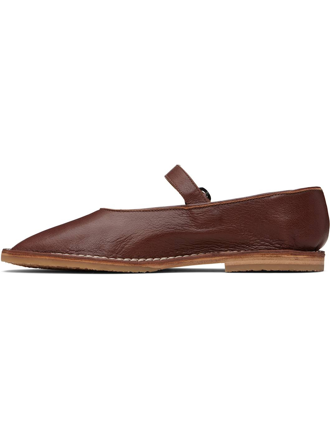 Brown Brava Supple Shiny Mary Janes - 3