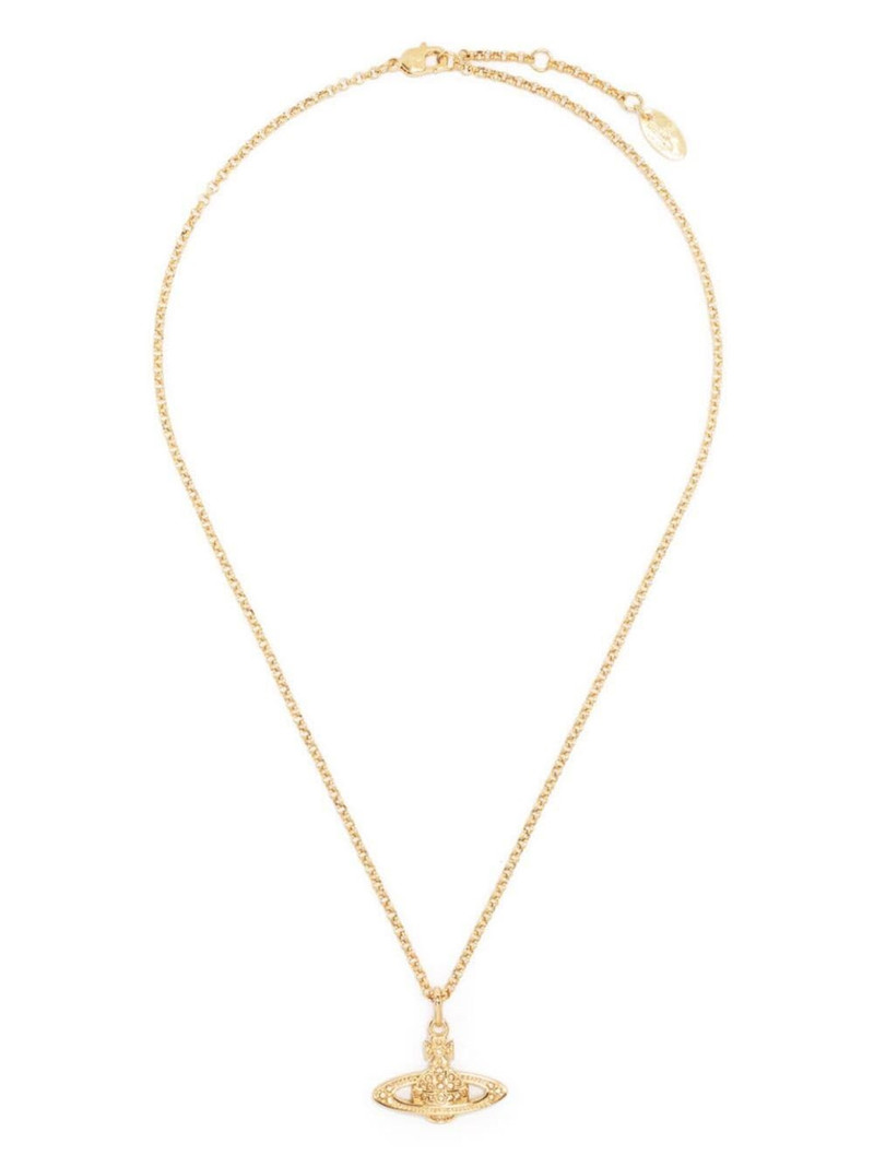 ORB-PENDANT CRYSTAL-EMBELLISHED NECKLACE 1