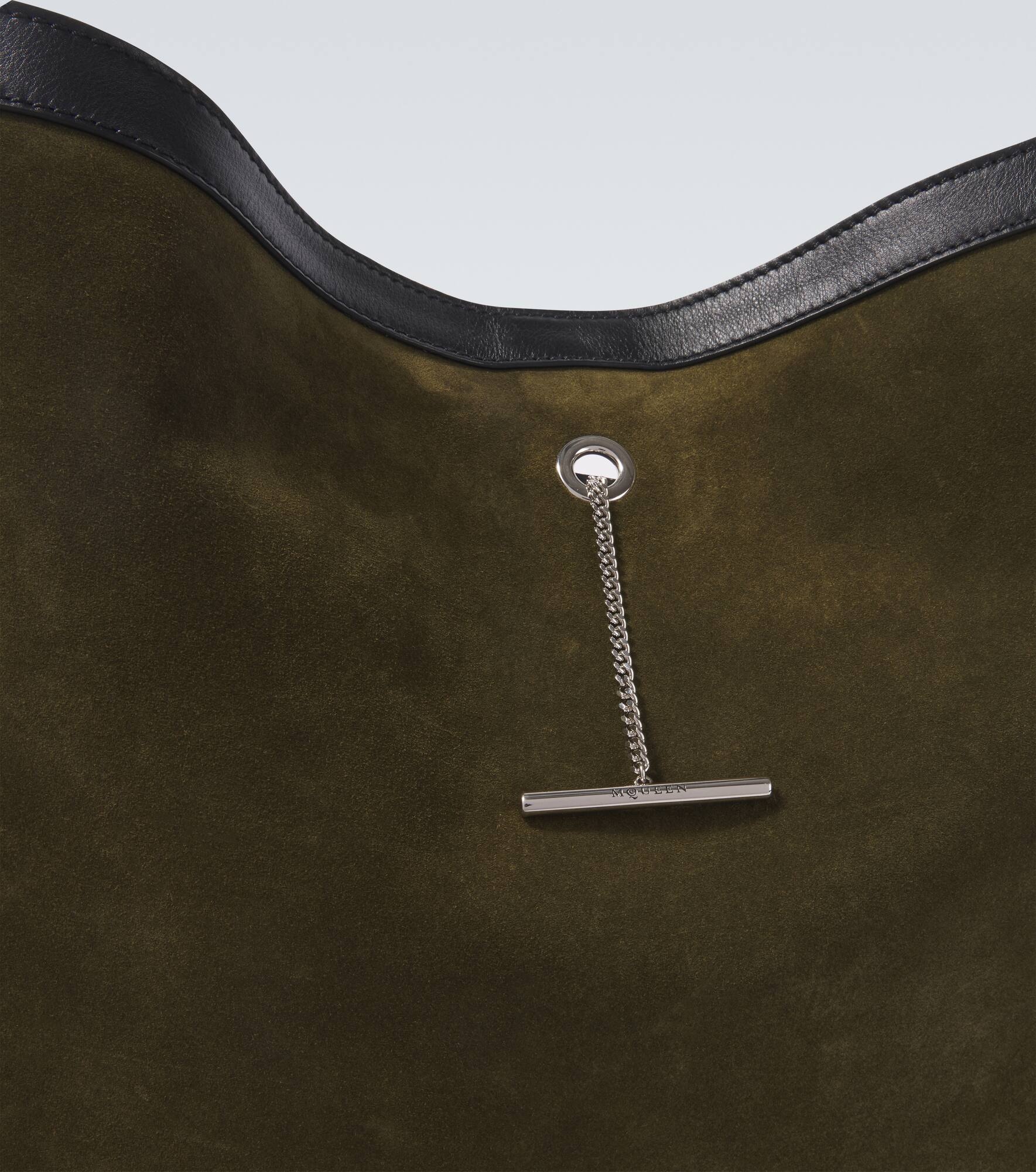 Pendant suede tote bag - 6