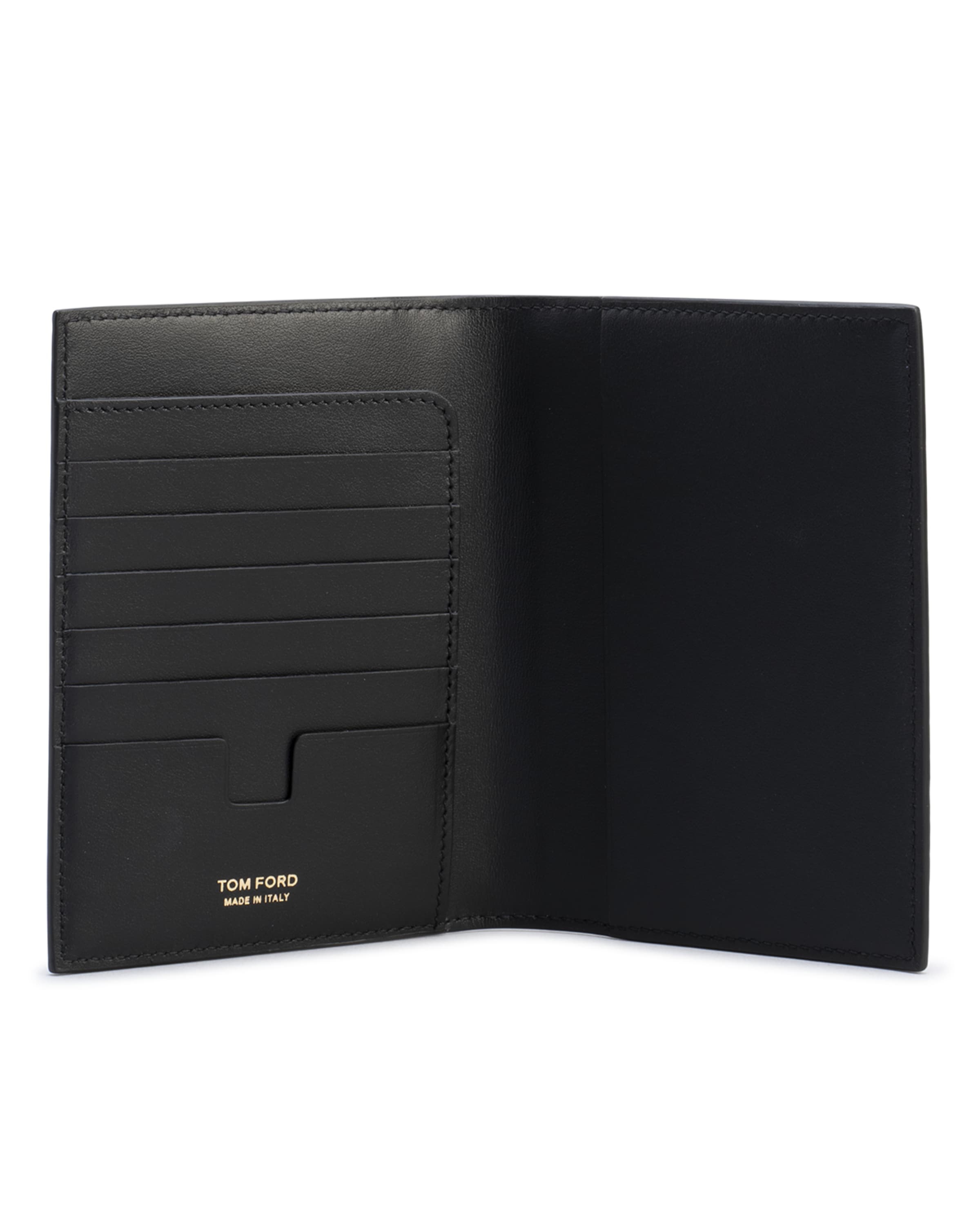 TF Croc-Embossed Leather Passport Holder - 3