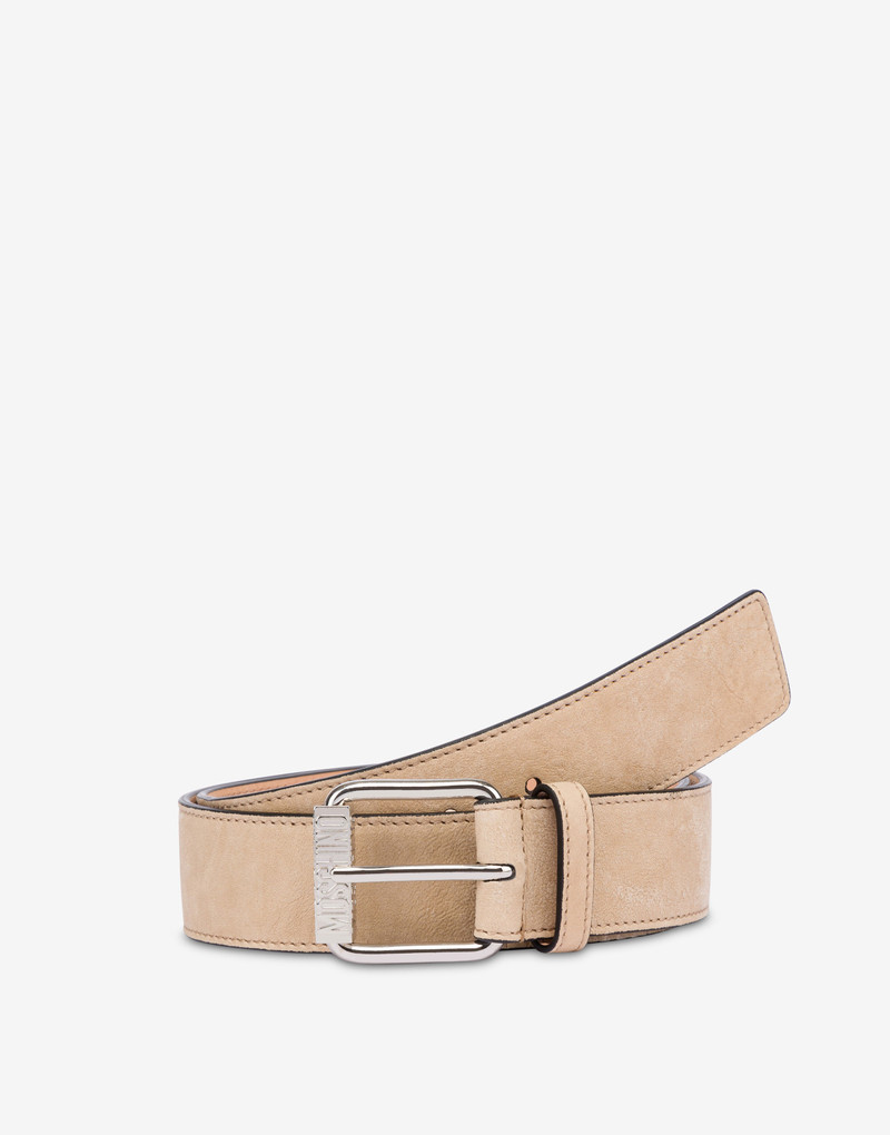 WASHED NAPPA LEATHER BELT 3