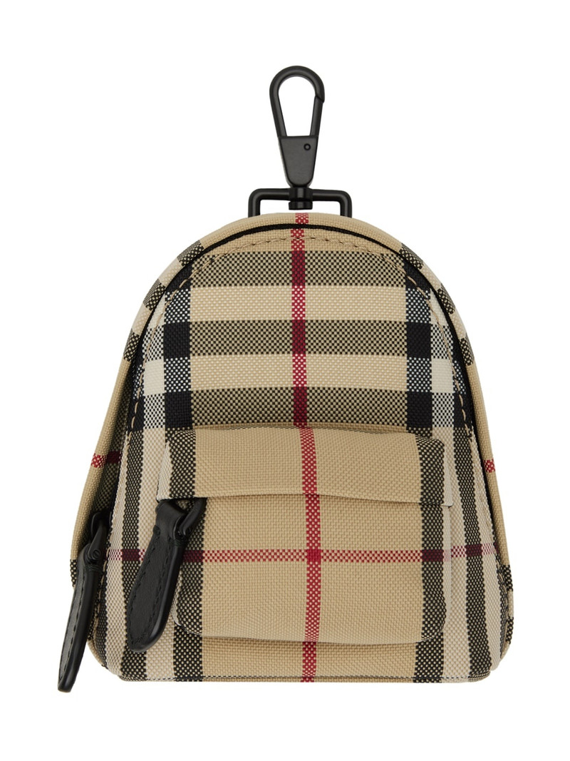 Beige Backpack Keychain 1