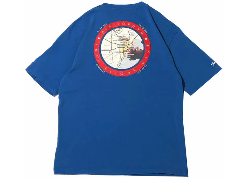 Jordan Nike Air Jordan x Two 18 Detroit 218 Tee Team Royal/Gym Red outlook