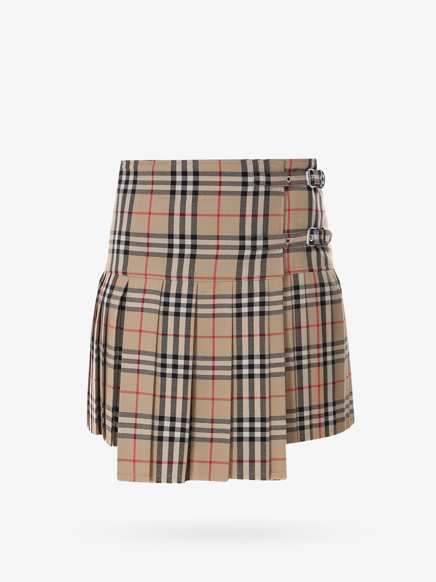 Wool Skirt With Iconic Print - 1