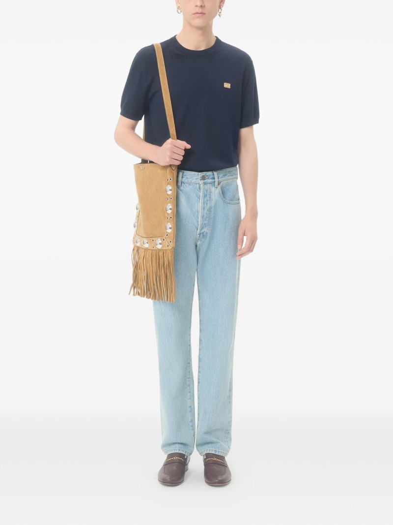 Valentino wool t-shirt with VLogo patch outlook