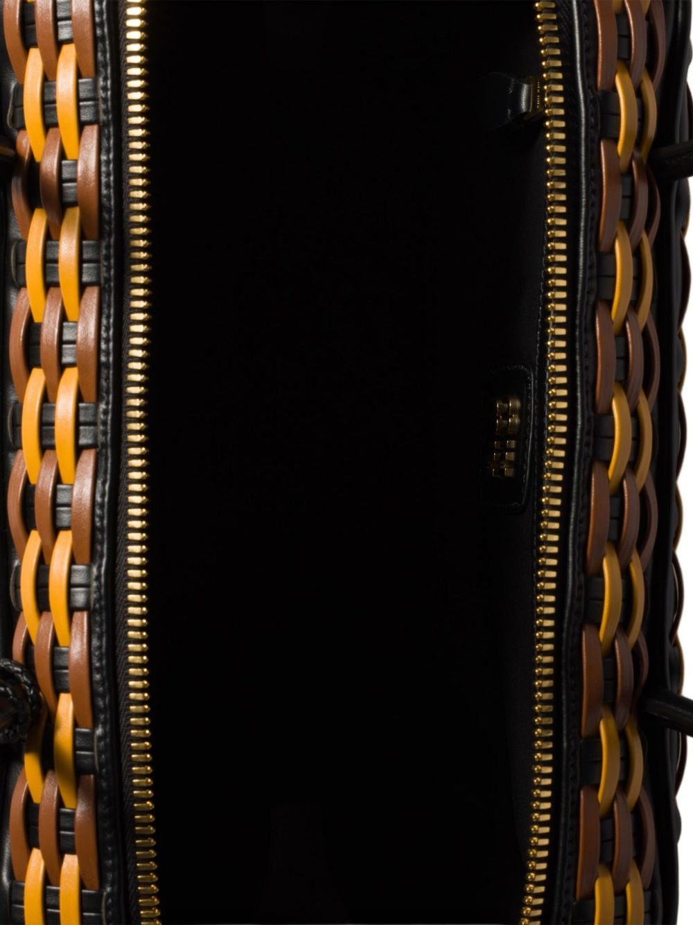 Beau woven-effect tote bag - 5
