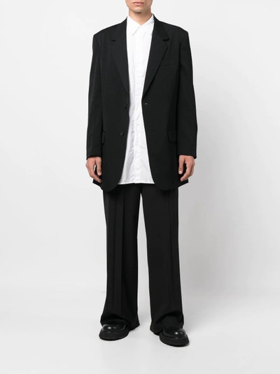 Yohji Yamamoto long-sline style poplin shirt outlook