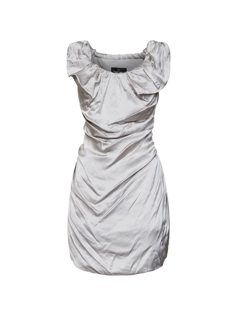 twisted-effect mini dress - 1