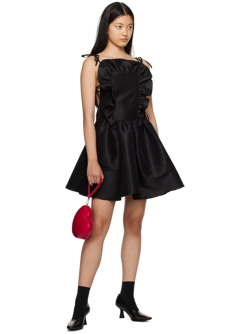 KIKA VARGAS Black Chiara Minidress outlook