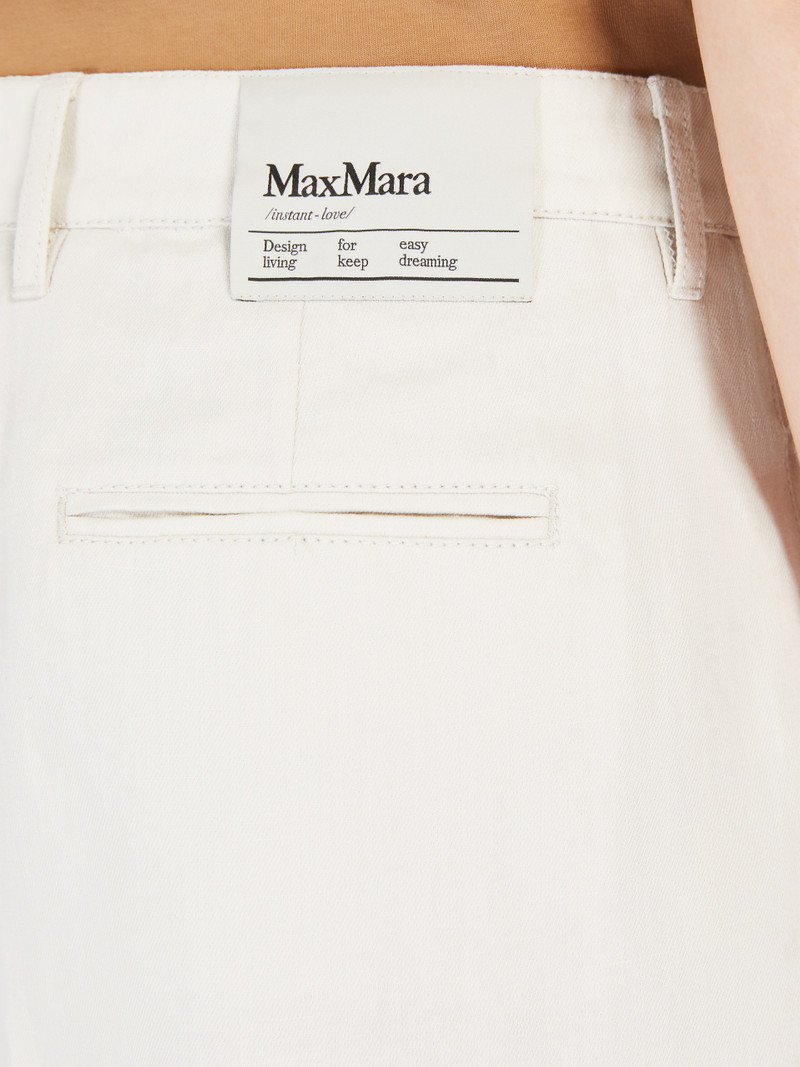 ERIC Cotton and linen twill Bermuda shorts 5