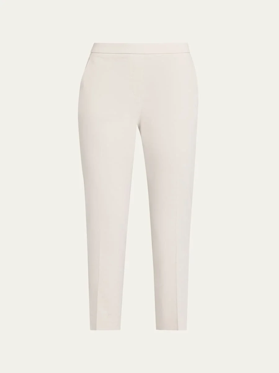 Treeca Good Linen Cropped Pull-On Ankle Pants - 1