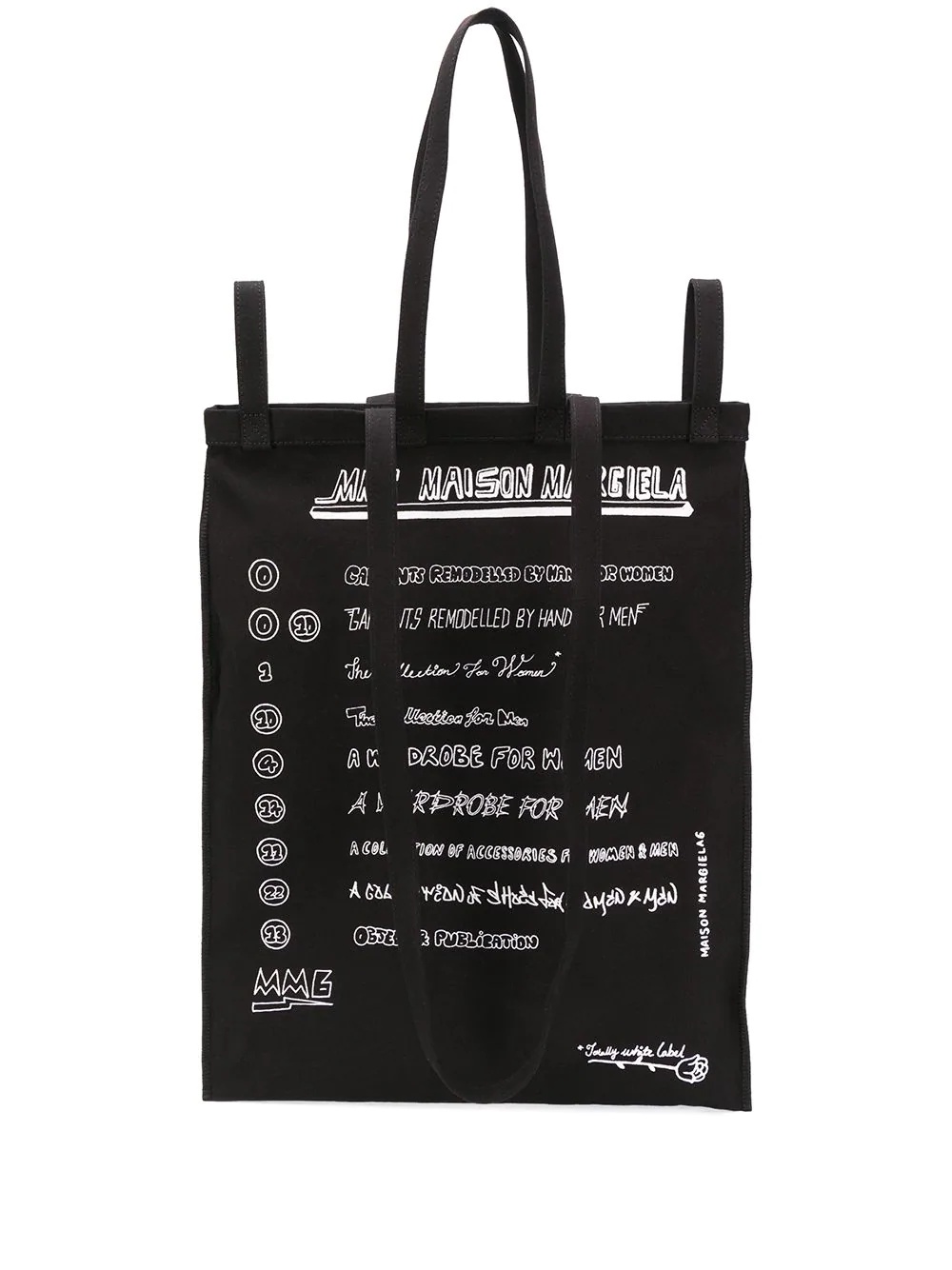 logo print tote bag - 1