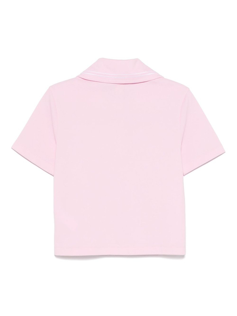 PATOU logo-embroidered polo top outlook