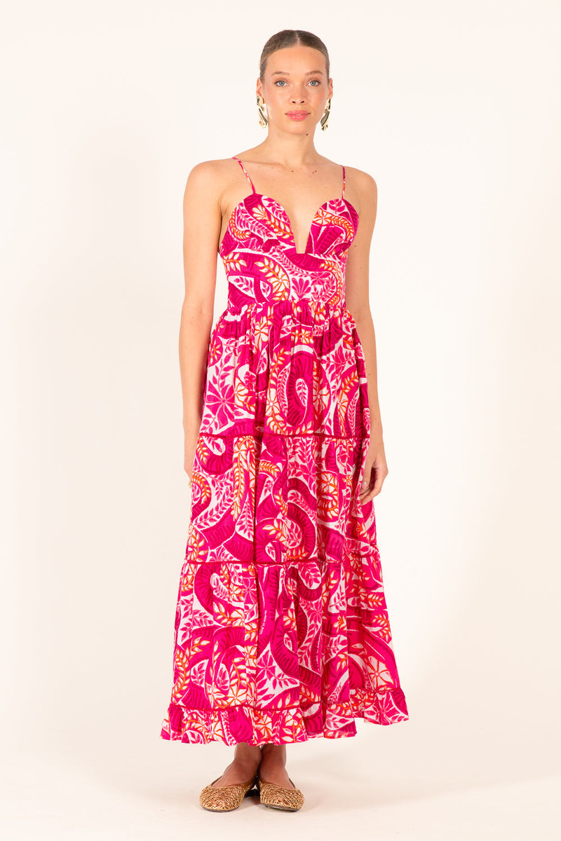 Long Dress Milena - Pink Holy Snake 5