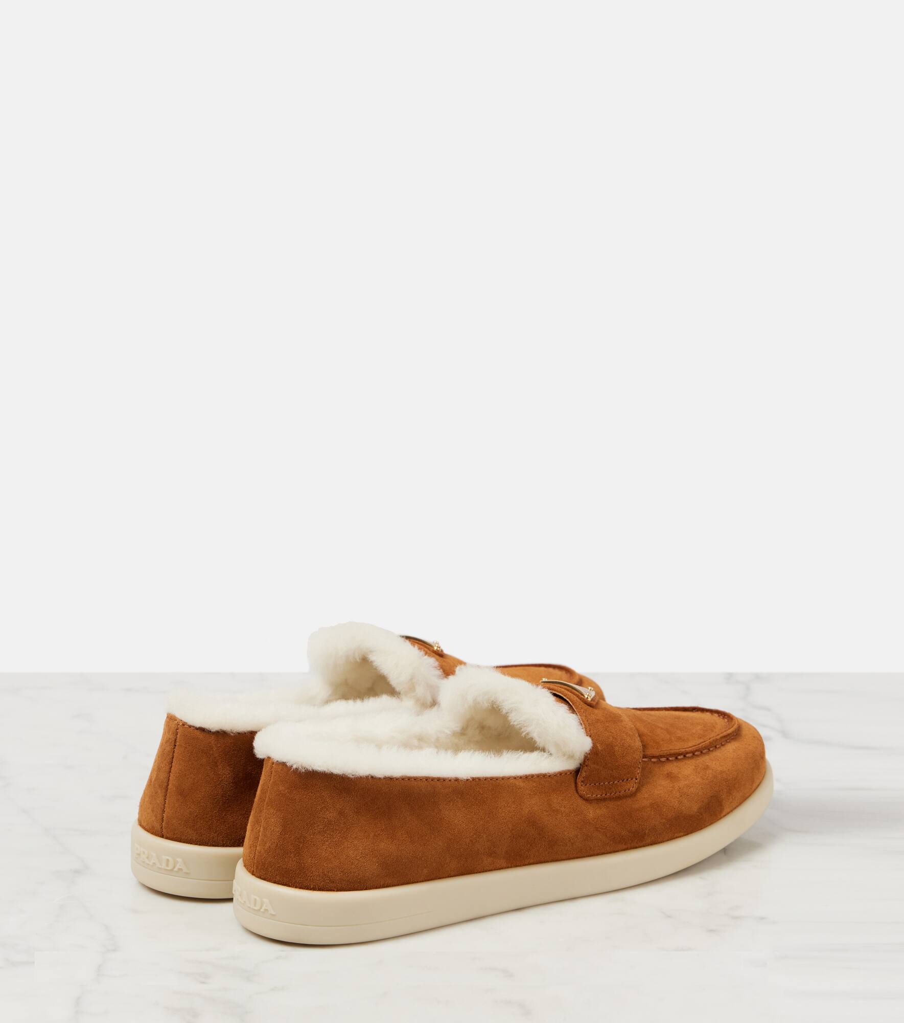 Saint Tropez shearling-lined suede loafers - 2