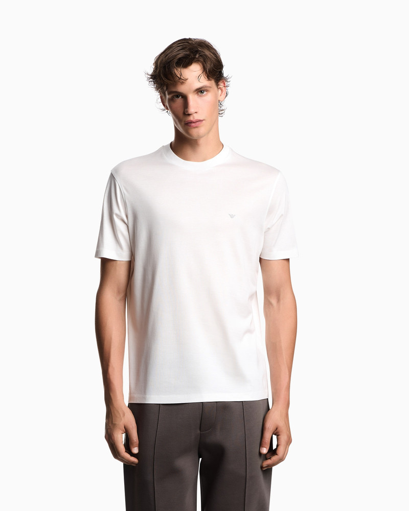 EMPORIO ARMANI TRAVEL ESSENTIALS LYOCELL-BLEND JERSEY T-SHIRT outlook