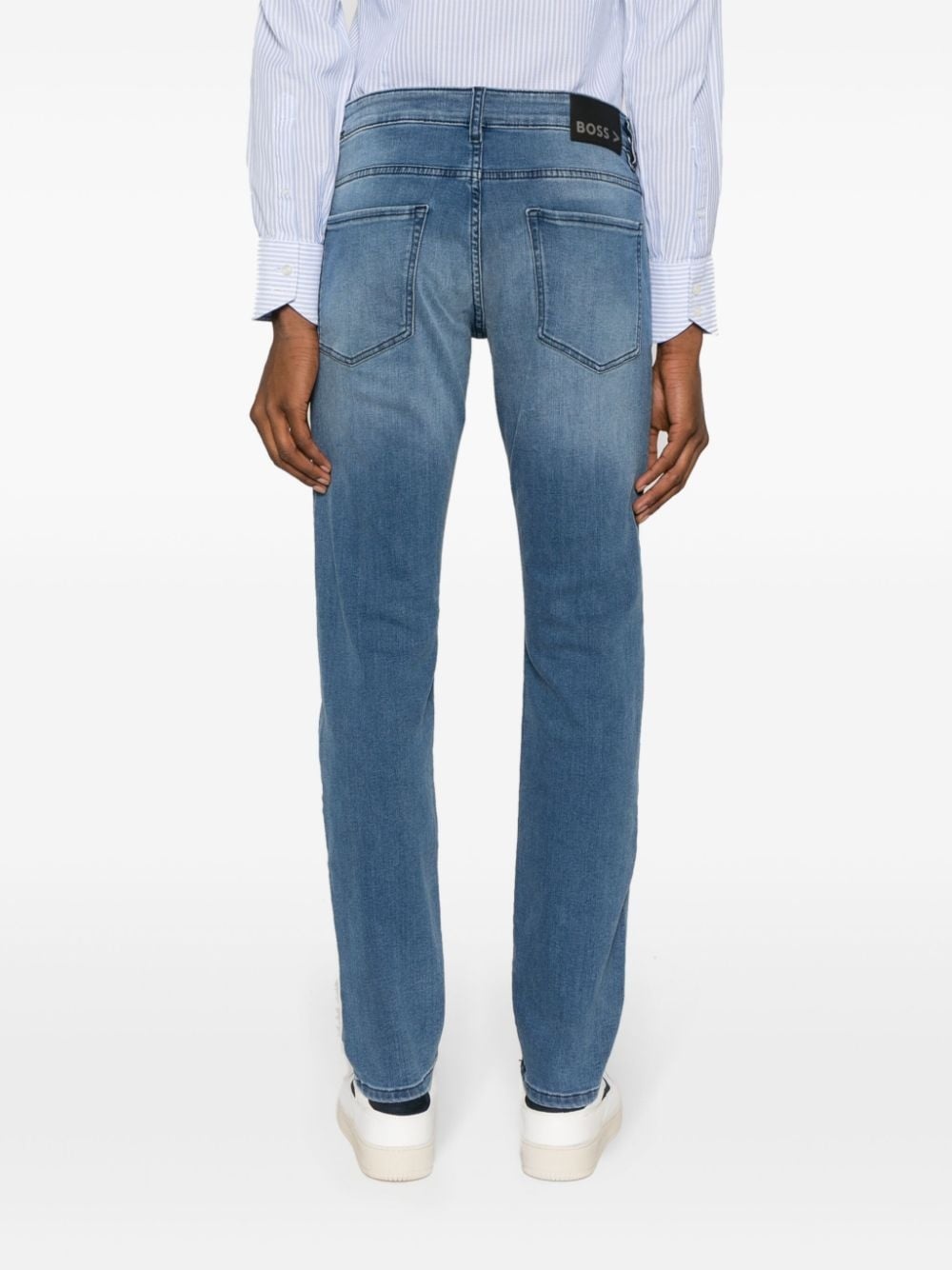 mid-rise straight-leg jeans - 4