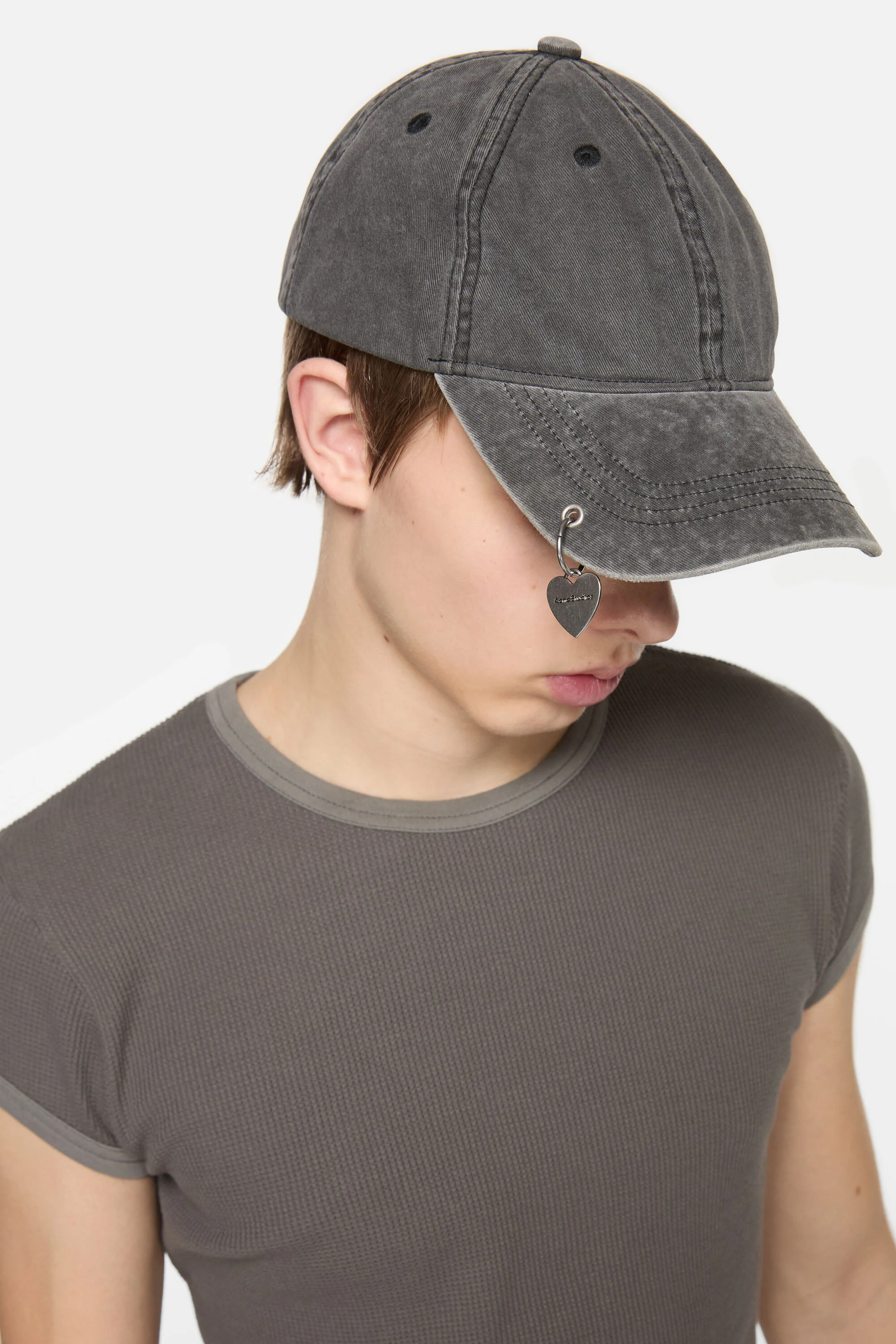 Twill cap pendant - Faded black - 3