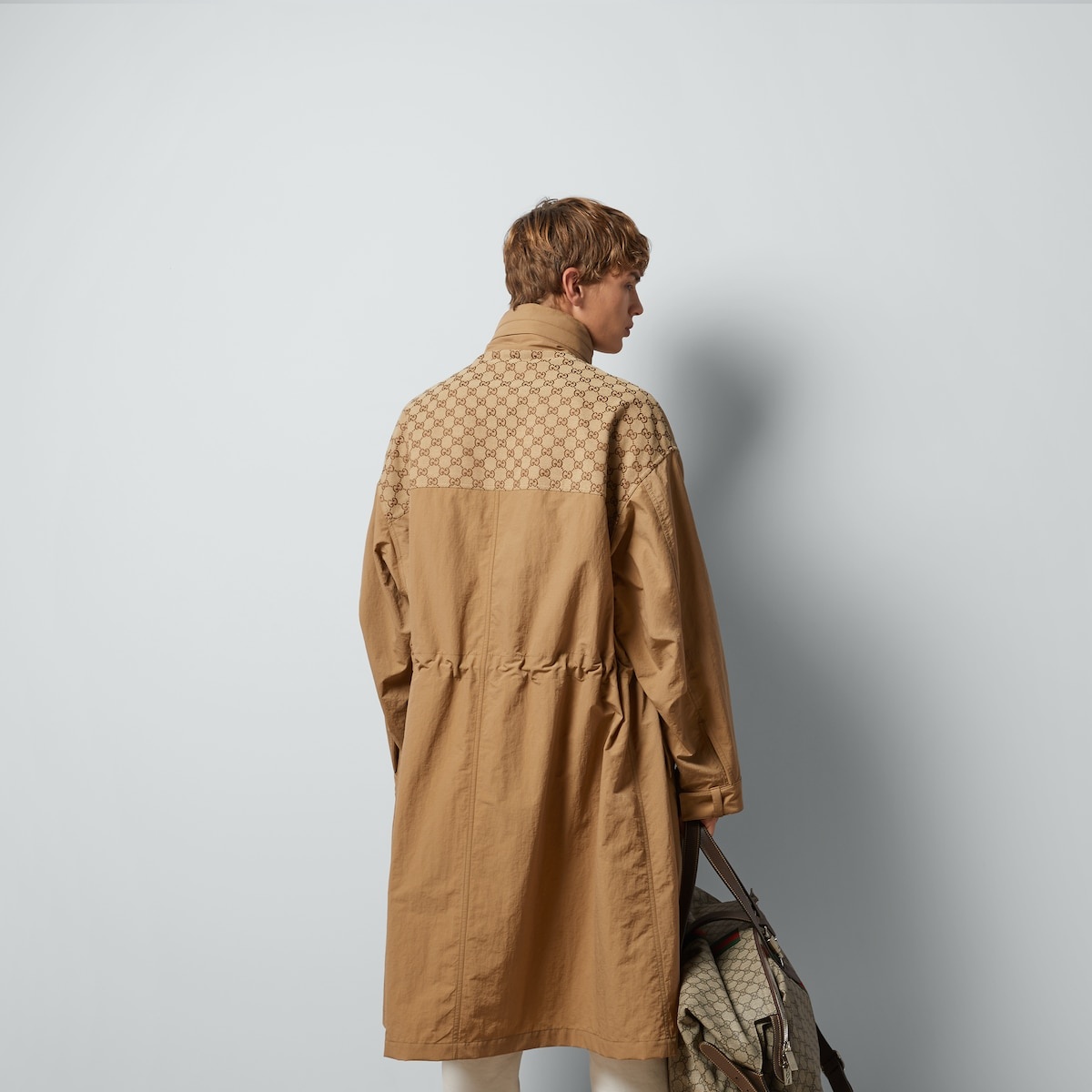 Ripstop nylon jacket with GG - 6