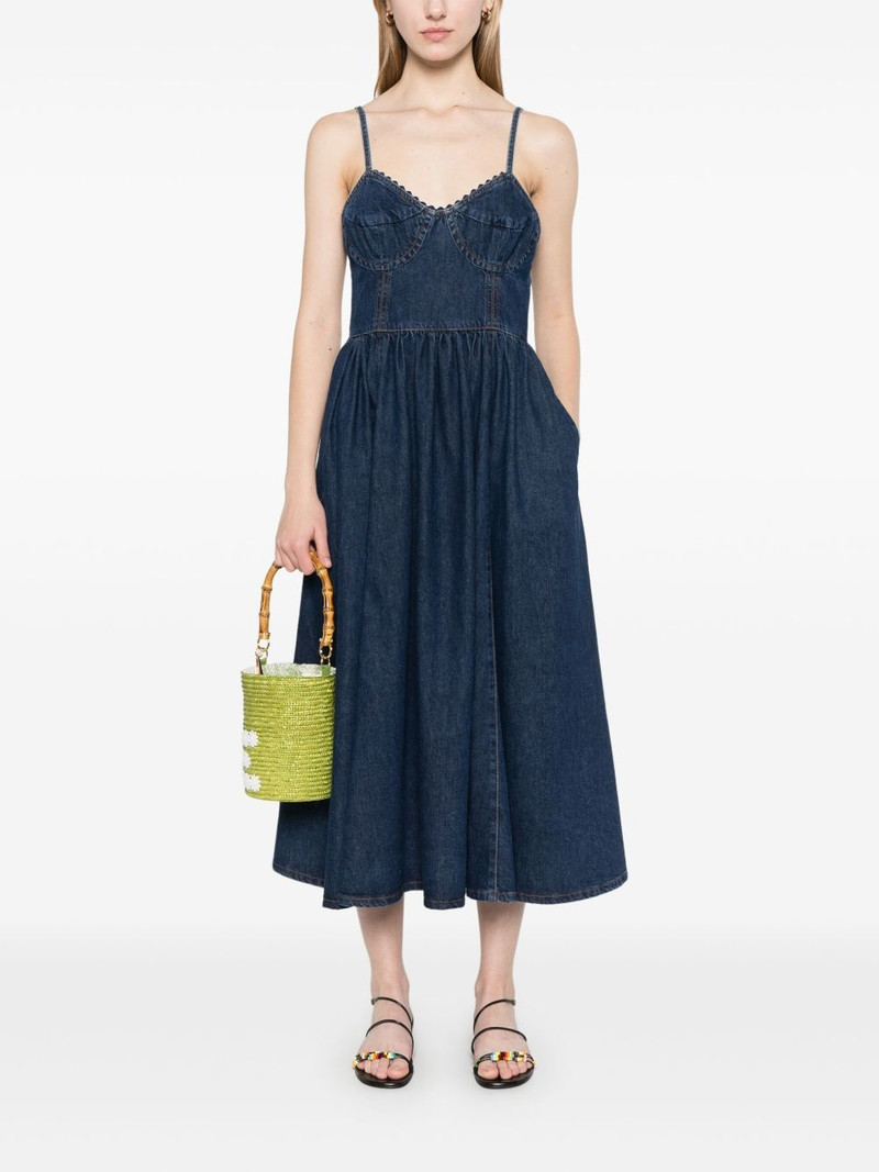 Sandro denim midi dress outlook