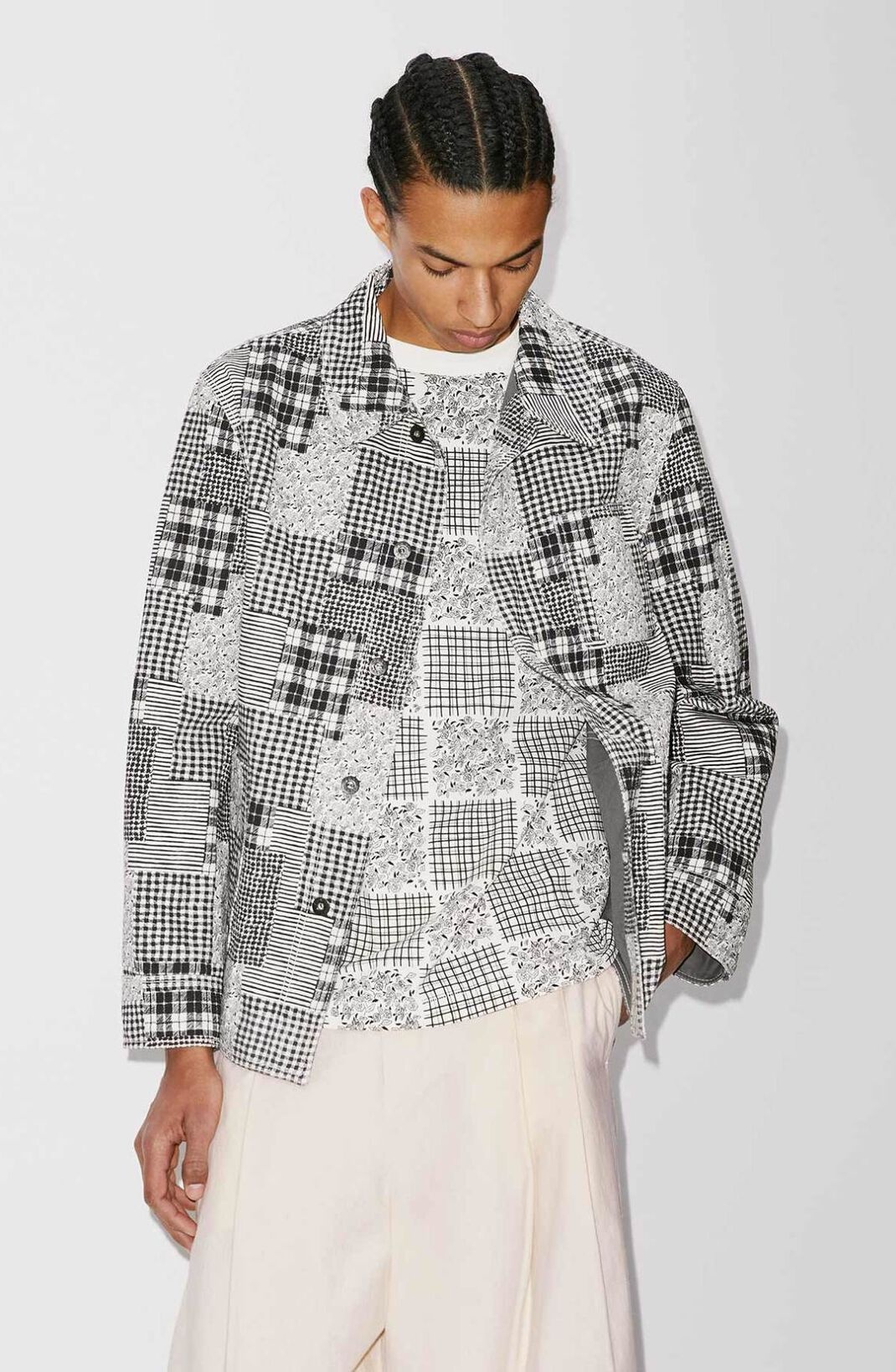 'Patchwork' workwear jacket - 4