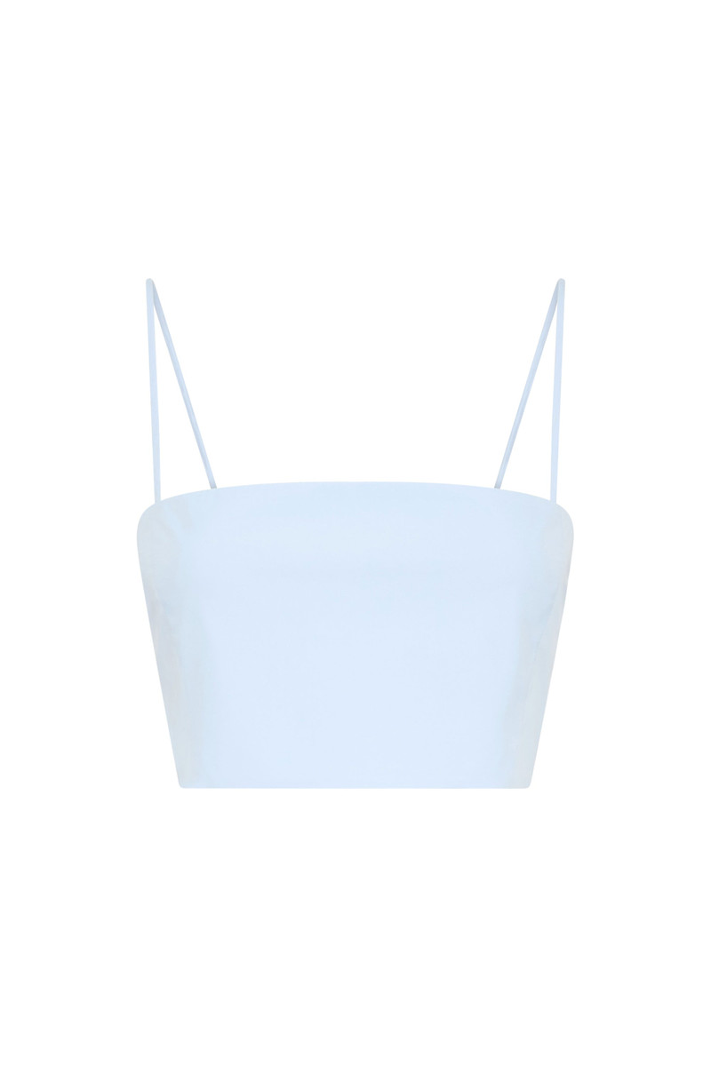 Nadir Top in Light Blue Sea Island Cotton 1