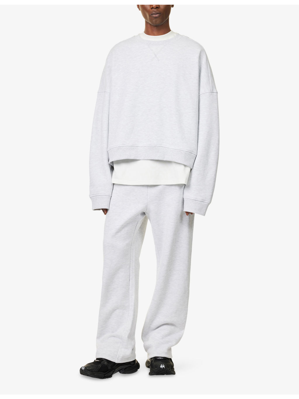 Boxy-Fit Crewneck Cotton T-Shirt&nbsp; - 2