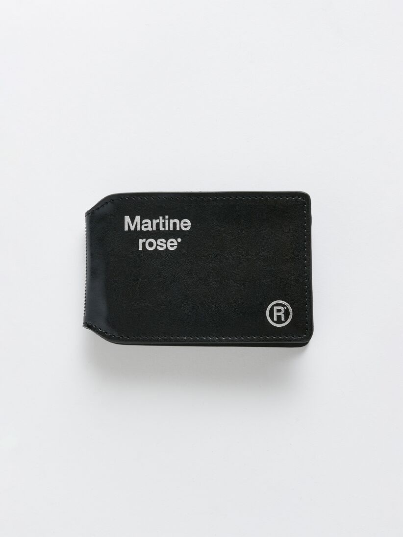 MARTINE ROSE OYSTER WALLET BLACK - 1