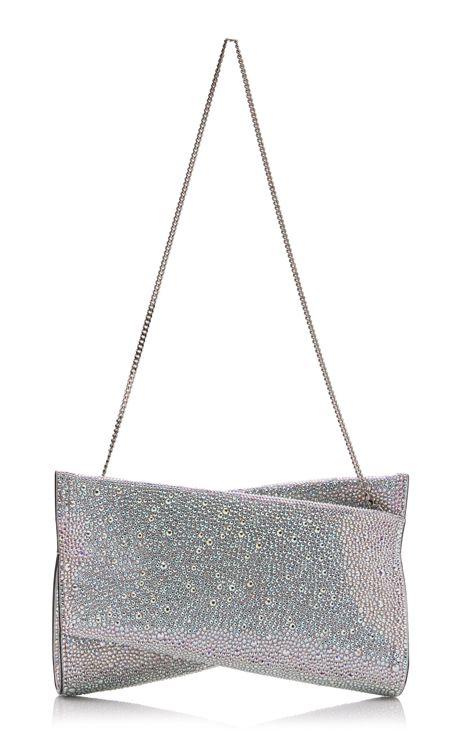 Loubitwist Small Crystal Clutch silver - 3