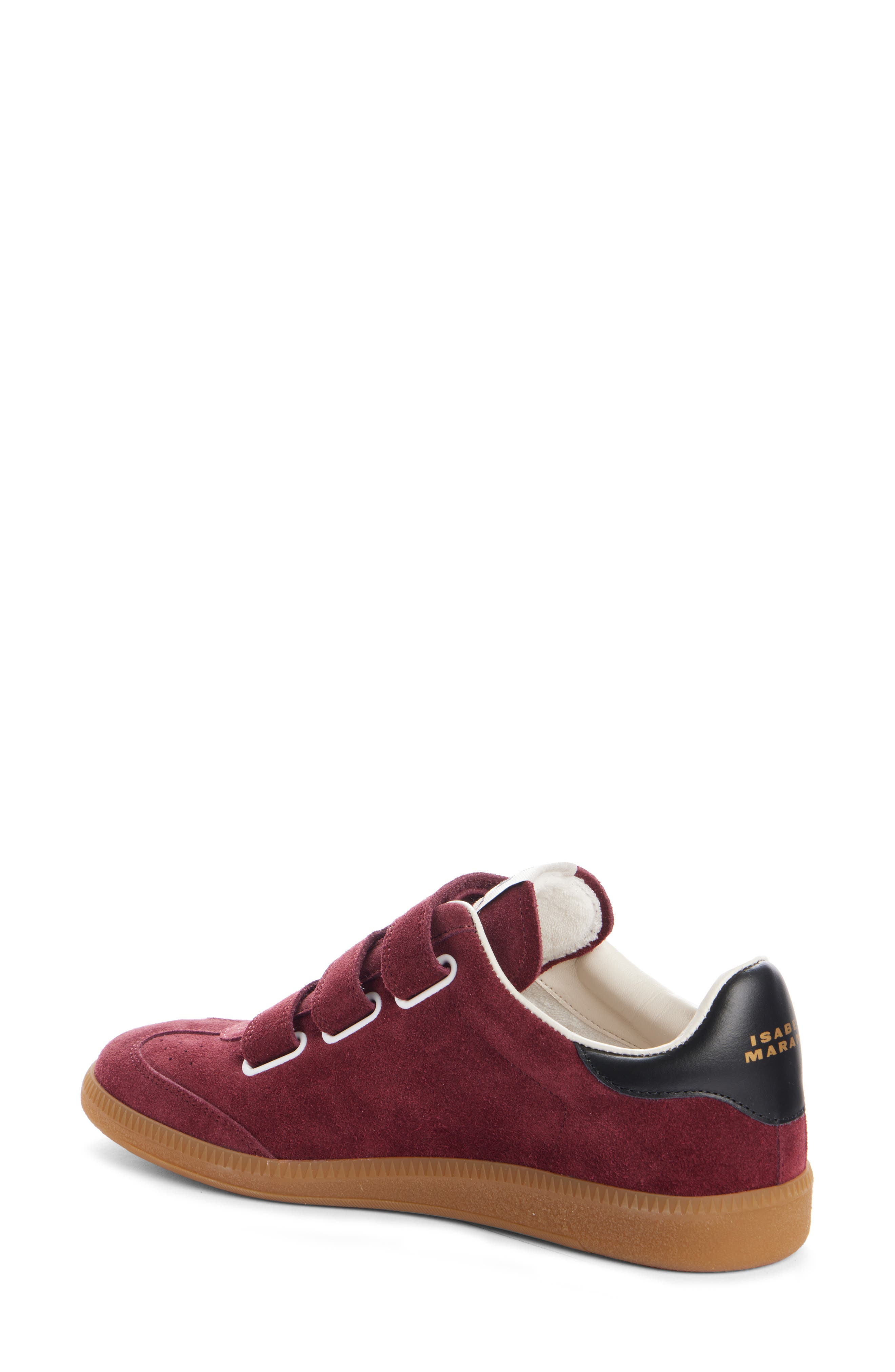 Isabel Marant Beth Low Top Sneaker in Burgundy/Ecru at Nordstrom - 2