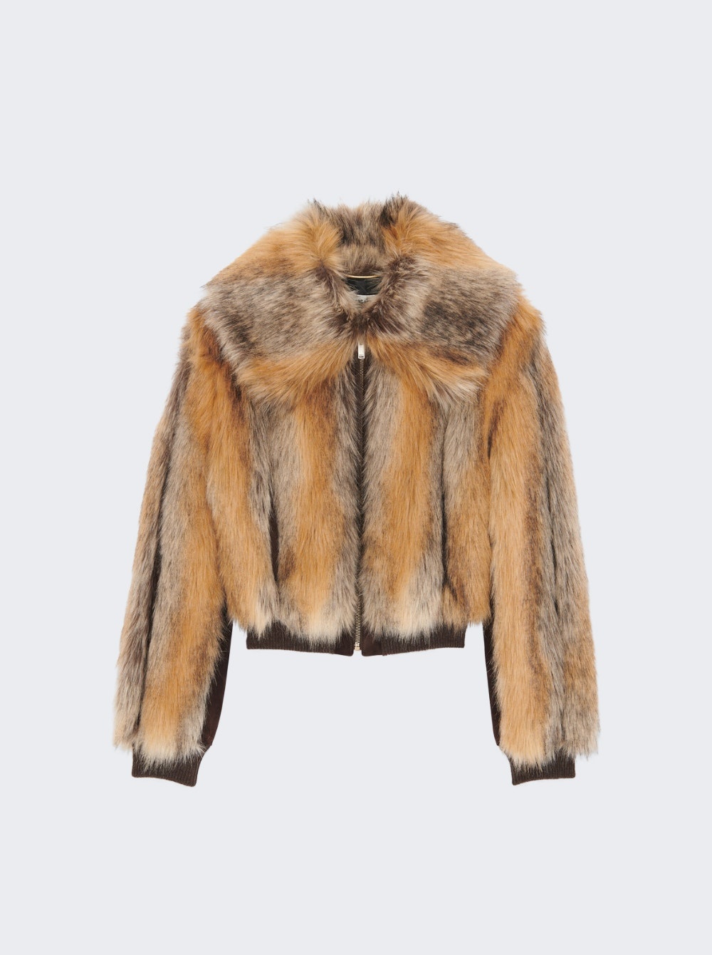 Manteau Court Faux Fur Jacket - 1