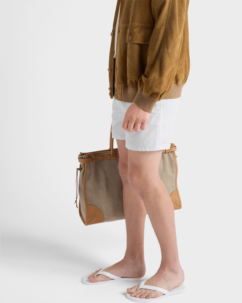 Prada Brushed leather flip-flops outlook