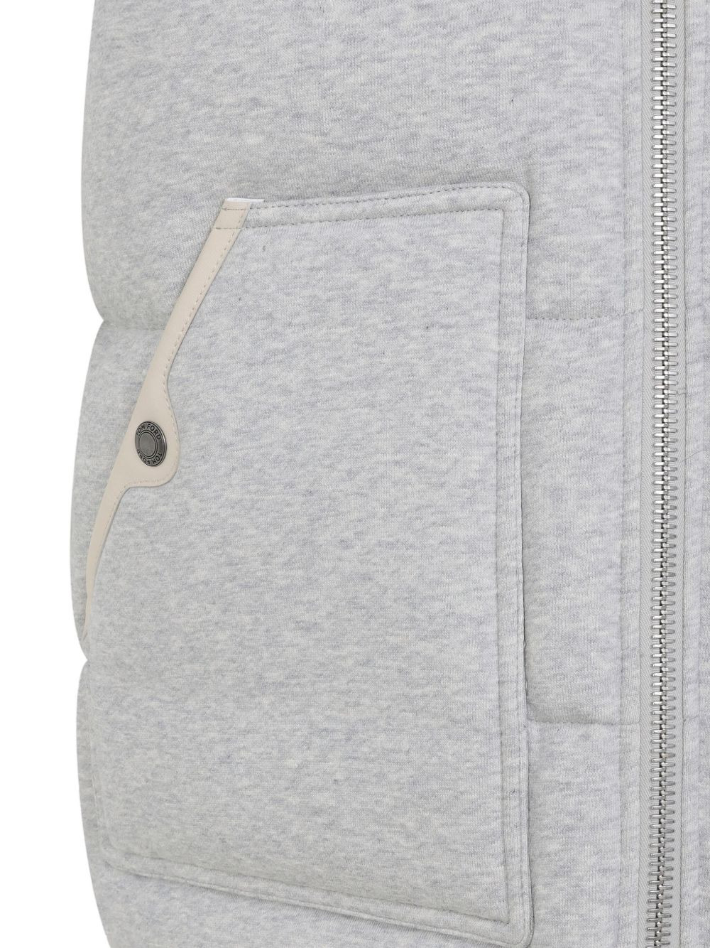 quilted panelled vest - 3